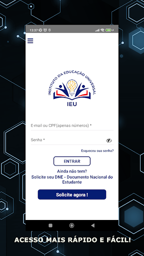 Android application IEU - Instituto da Educação screenshort