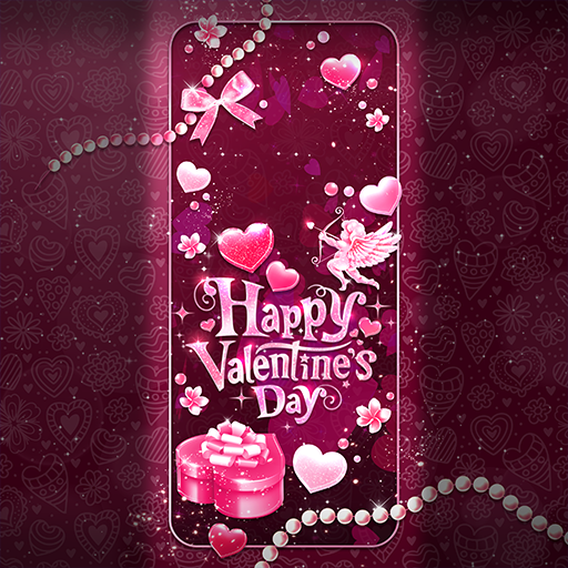 Bling Pink Valentine-Wallpaper logo