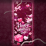 Cover Image of Descargar Bling Pink Valentine-Wallpaper  APK