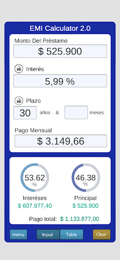 Vista previa de la aplicación