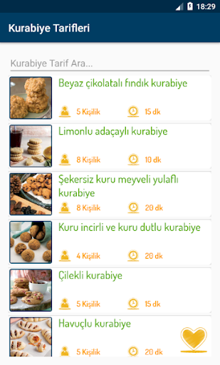 Android application Kurabiye Tarifleri (İnternetsi screenshort