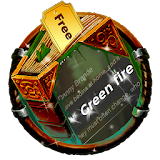 Green fire SMS Cover icon