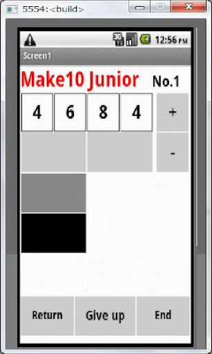 Android application Make10 Junior screenshort
