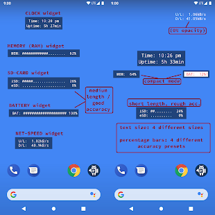 Android System Widgets + Screenshot