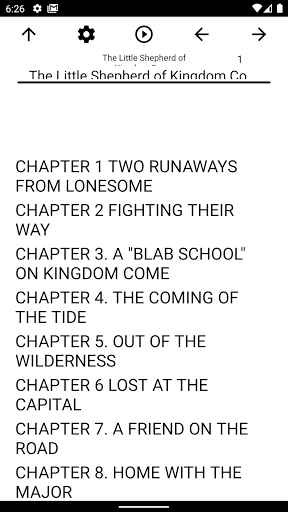 Android application Book, The Little Shepherd of K screenshort