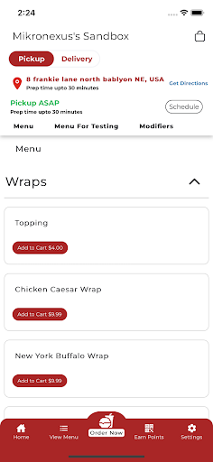 Mikronexus Customer Demo Screen 2