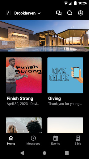 Android application Brookhaven Church App screenshort