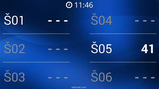 Android application Queuemachine Big Display screenshort