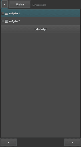 SPF Todo Screen 2