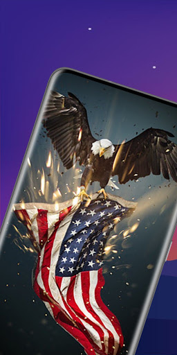 Android application american flag wallpaper screenshort
