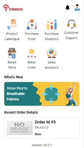 Android application Treeone Distributor App screenshort