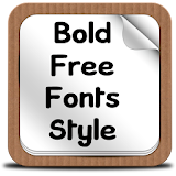 Bold Free Fonts Style icon