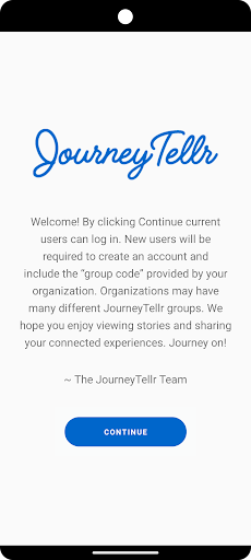 Android application JourneyTellr screenshort