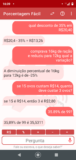 Porcentagem Fácil Screen 2