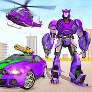 Police Robot Car Rampage: New robot shooting Games