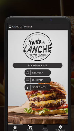 Android application Ponto do Lanche screenshort
