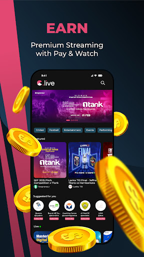 C.Live - Watch, Stream, Earn Screenshot 3 - AppWisp.com