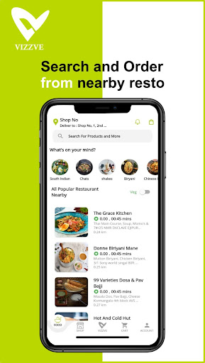 Vizzve - Online Food Delivery Screen 3