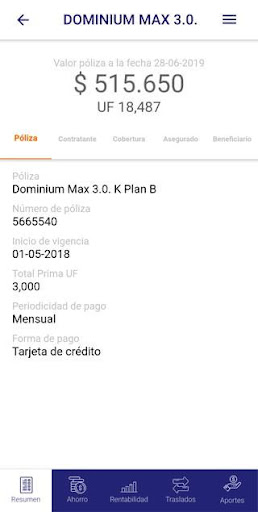OnClick Ahorro Screen 2