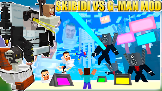 Skibidi G-Man Mod Minecraft