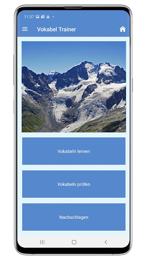 Android application Vokabeltrainer Vallader screenshort