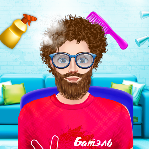 Barber Beard & Hair Salon Game logo