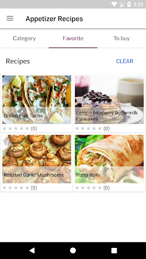Appetizer Recipes Screenshot