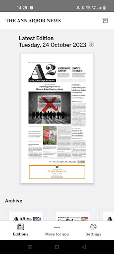 Android application Ann Arbor News screenshort