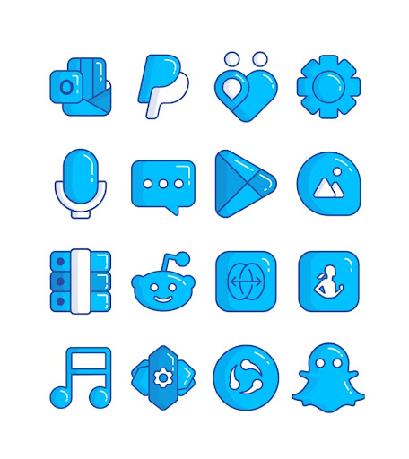Screenshot of Blueberry - icon pack