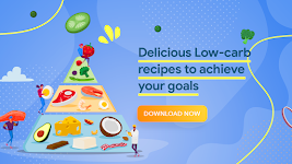 screenshot of Low carb recipes diet app