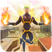 Flying Speed Flame Hero- Flame Hero Robot Game