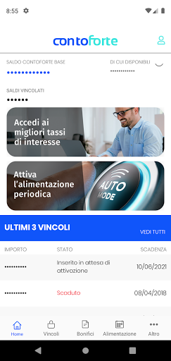 Android application Contoforte Mobile screenshort