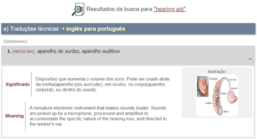 Dicionário Técnico Inglês-Port Screen 2