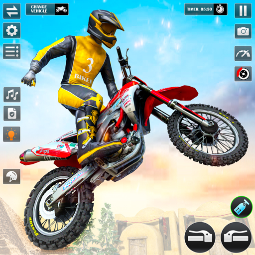Motocross Bike Stunt Bike Game logo