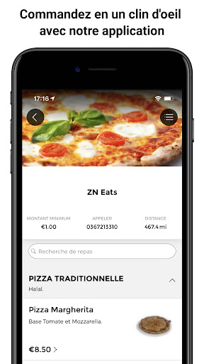 Android application Zn Eats Restaurant screenshort