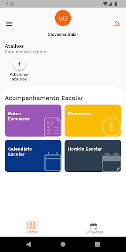 Android application Escola Casa de Vó screenshort