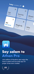 Athan Pro - Quran with Azan & Prayer Times & Qibla screenshots 1