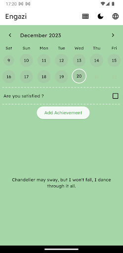 Android application Engazi screenshort