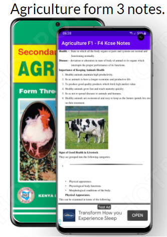 Agriculture: form 1 - 4 notes Screen 3