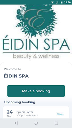 Android application ÉIDIN SPA screenshort