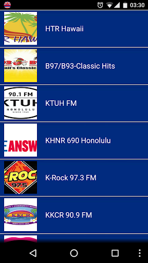 Android application Radio Hawaii screenshort