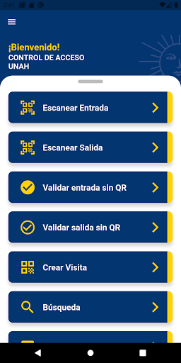 Control de acceso UNAH Screen 3