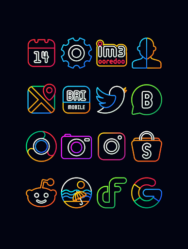 Screenshot of Nambula - Lines Icon Pack