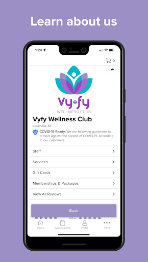 Vyfy Wellness Club Screen 2