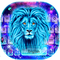 Тема для клавиатуры Galaxy Neon Lion