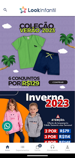 Android application Look Infantil screenshort