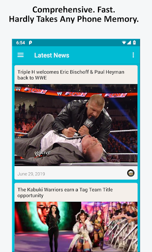 Android application Wrestling News screenshort