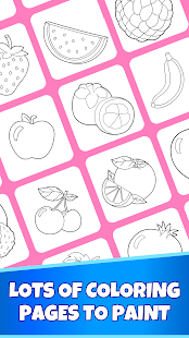 Fruits Coloring Pages - Game for Preschool Kids Varies with device APK screenshots 2