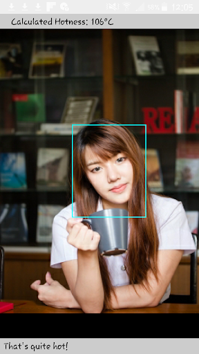 Android application Hotometer screenshort
