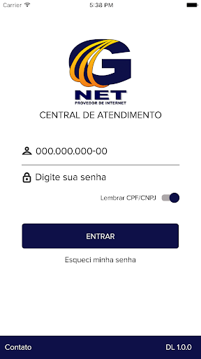 Android application GNetProvedores Telecom screenshort